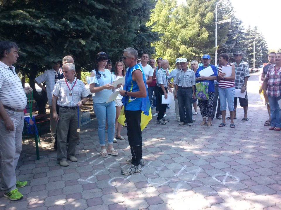 В «ЛНР» задержан спортсмен, развернувший флаг Украины