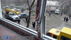 В «ЛНР» показали последствия обстрела Стаханова-Кадиевки