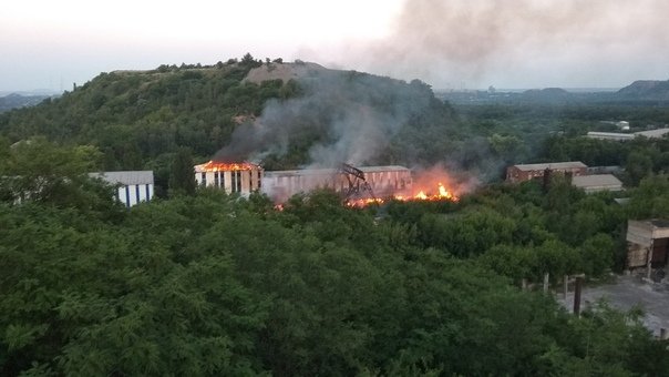 В оккупированном Донецке горела шахта «Куйбышевская»
