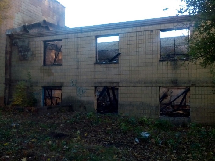 В Донецке показали последствия пожара в горном техникуме
