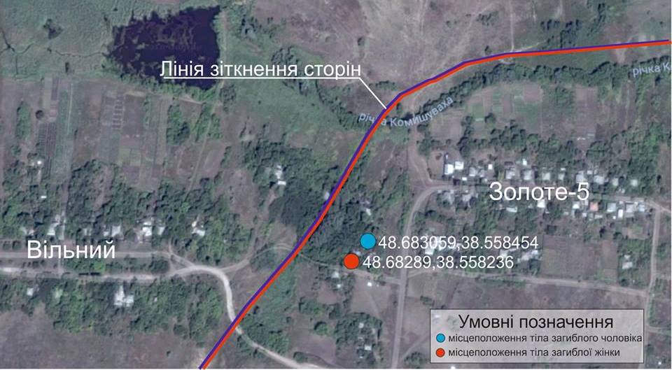 В районе Золотого-5 двое мирных жителей подорвались на взрывном устройстве