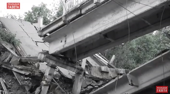 В «ЛНР» открыли дорогу в объезд упавшего Штеровского моста