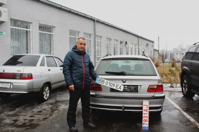 В Луганской области перерегистрировали первую машину на еврономерах