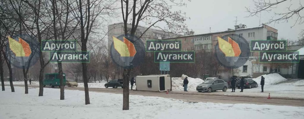 За сутки в Луганске произошли два ДТП с общественным транспортом