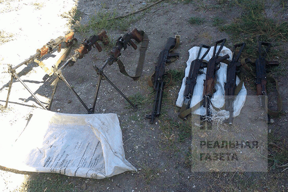 В Старобельском районе обнаружили схрон оружия и взрывчатки (фото)