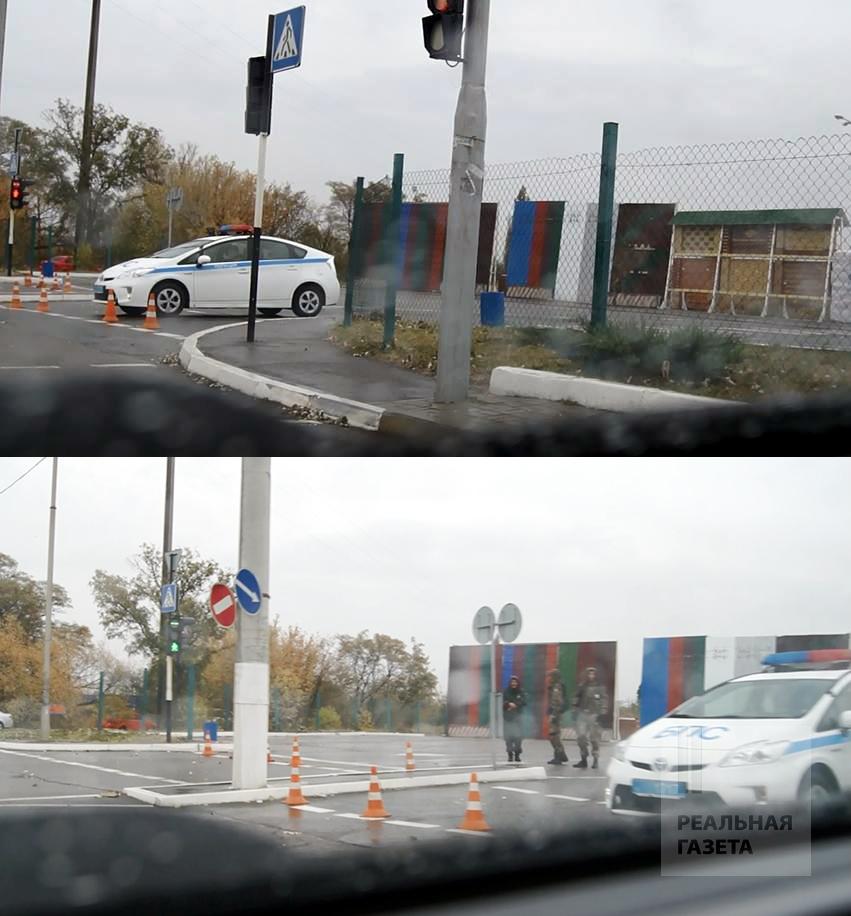 Въезд к "Эпицентру" перекрыт вооруженными людьми