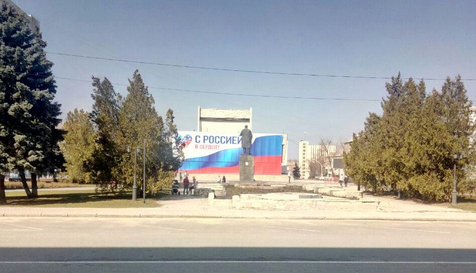 Луганск в день украинских выборов