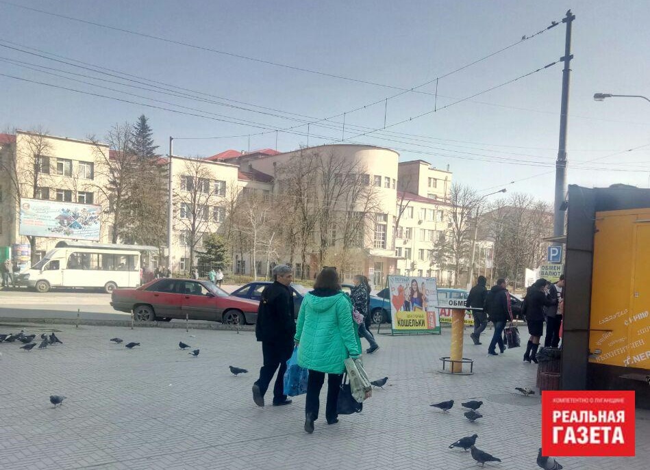 Луганск в день украинских выборов