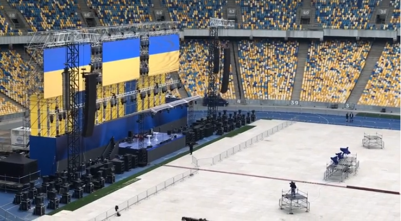 Дебаты Зеленского и Порошенко на «Олимпийском»: приготовления и трансляция