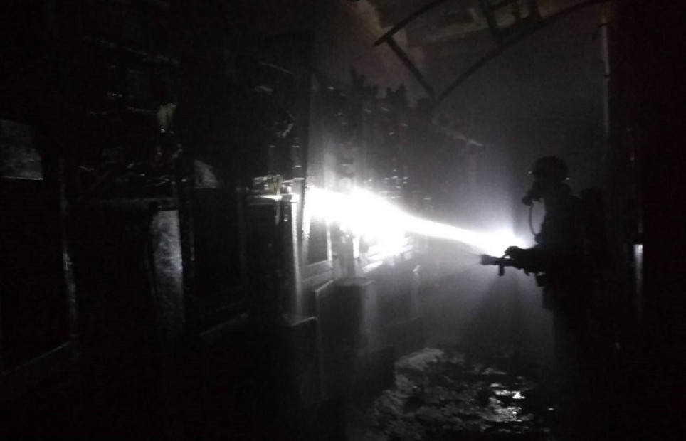 В Донецкой области горел ферросплавный завод
