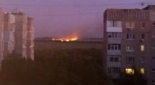 В Луганске горел Литейно-механический завод