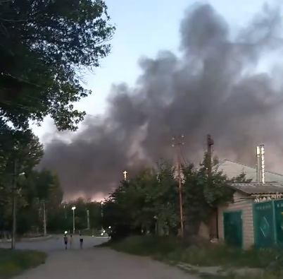 В Луганске горел Литейно-механический завод