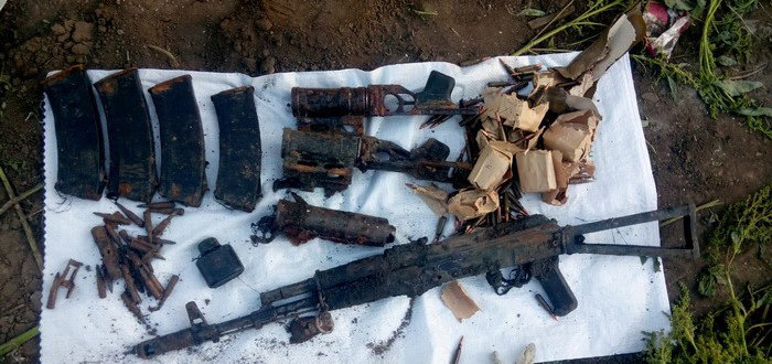 В селе Новоайдарщины нашли тайник с боеприпасами