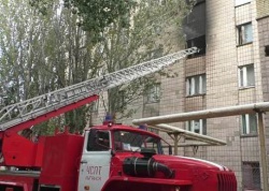 В Луганске горело общежитие “Далевского вуза”