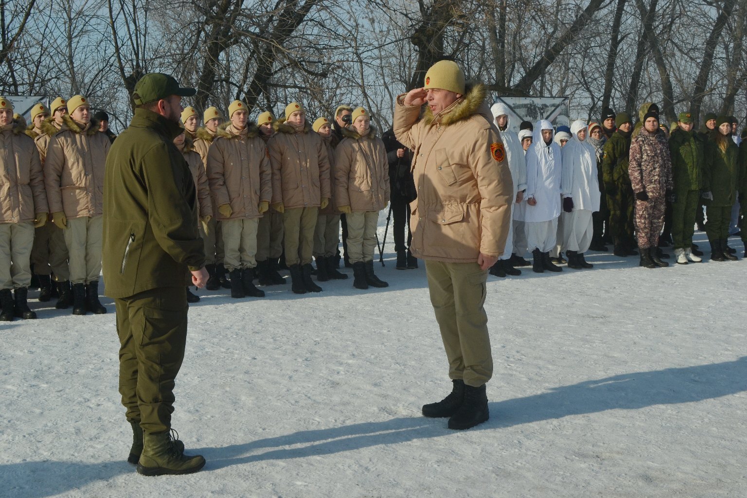 В ОРДО детей вывезли на полигон учиться выживать в зимних условиях