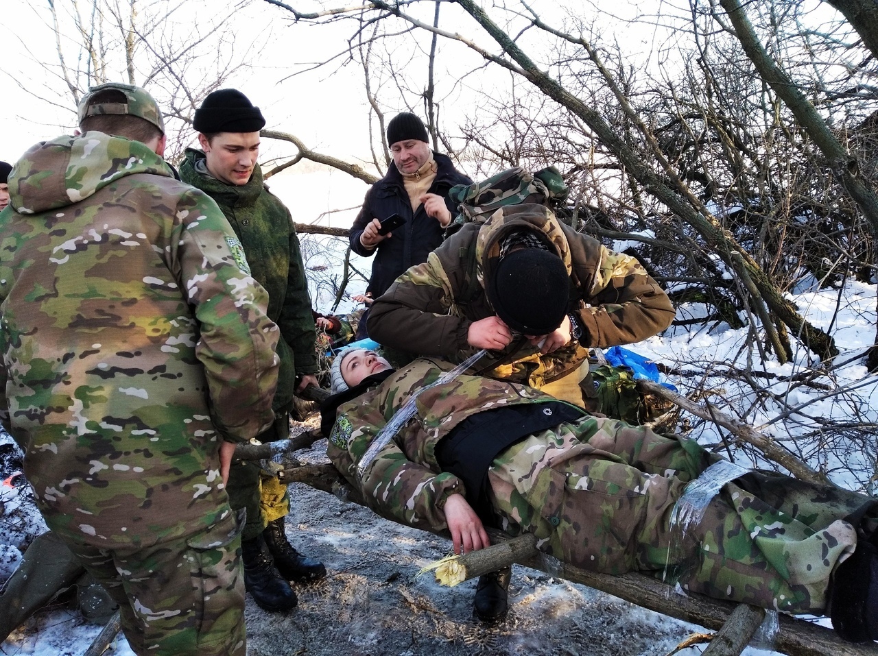 В ОРДО детей вывезли на полигон учиться выживать в зимних условиях