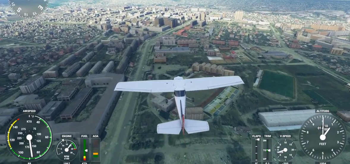Летим домой! Авиасимулятор Microsoft Flight Simulator предлагает вирутальный полет над Луганском