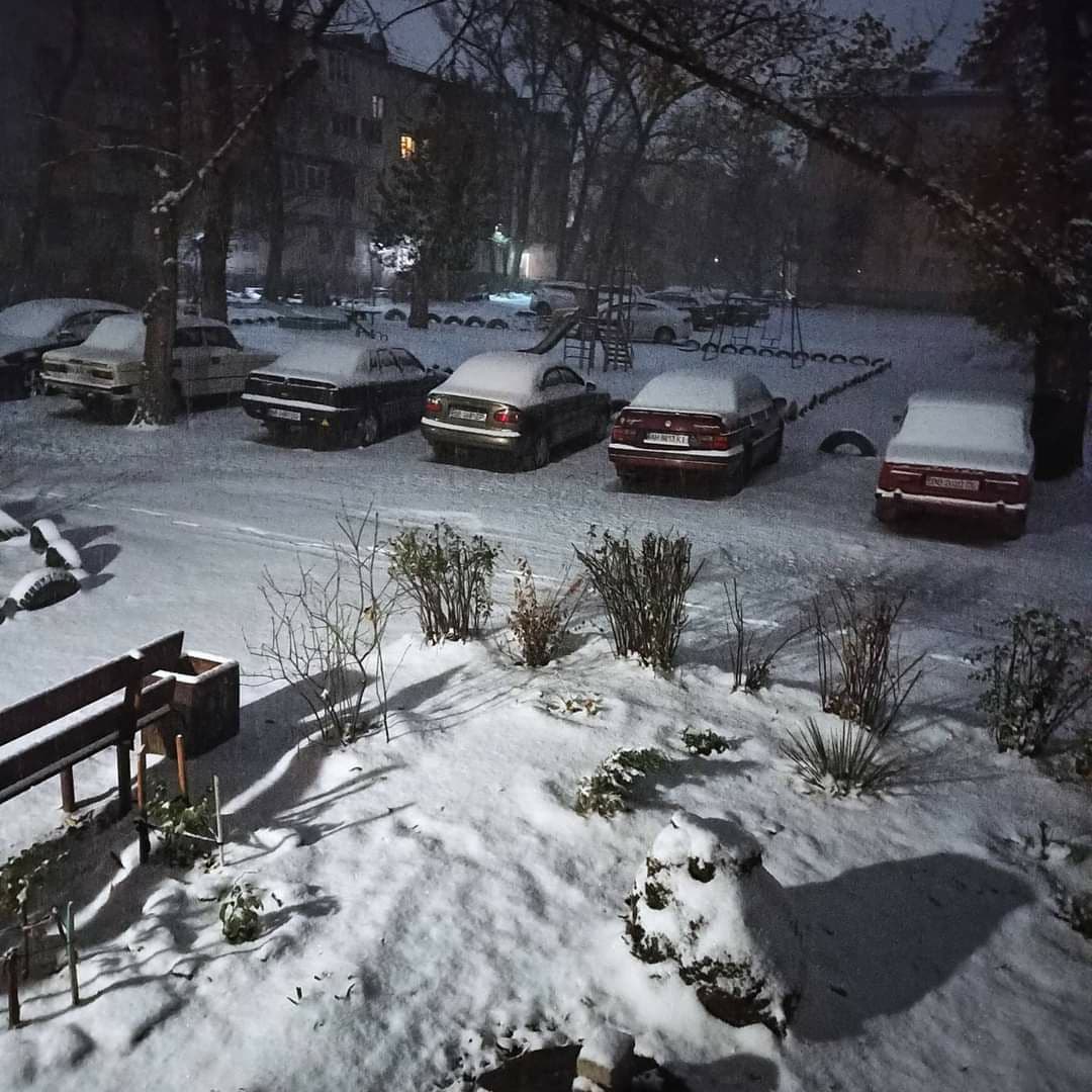 В Луганской области выпал первый снег