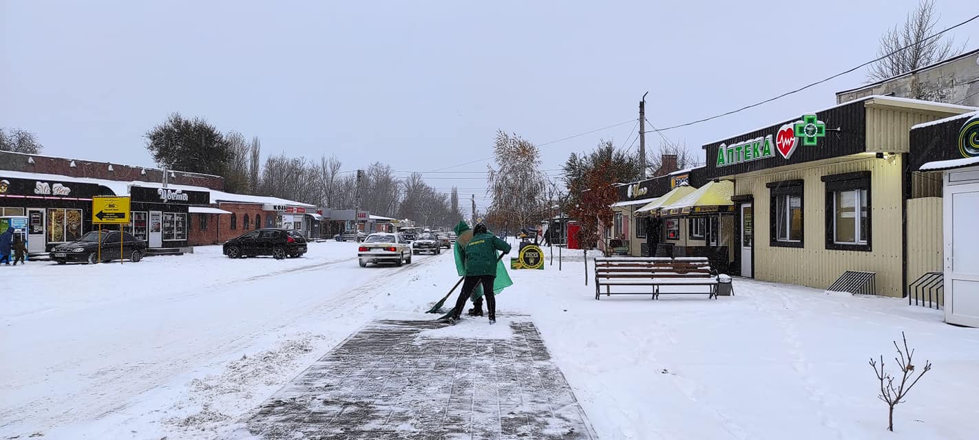 В Луганской области выпал первый снег
