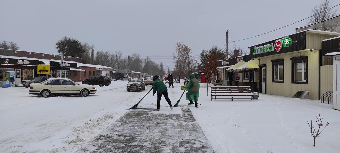 В Луганской области выпал первый снег