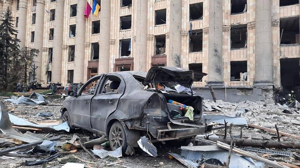 Шестой день войны с Россией. Россия ударила крылатой ракетой по зданию Харьковской обладминистрации