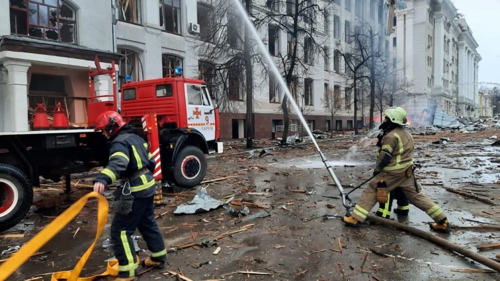 Седьмой день войны. Обстрелы Харьковка и Киева не прекращаются