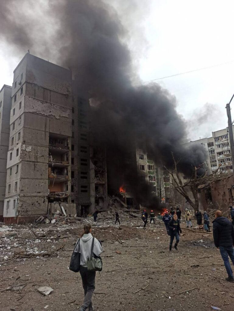 День восьмой. Россия продолжает наносить удары по Киеву и Донбассу
