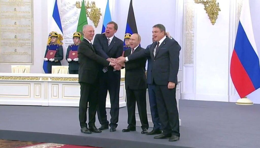 Путін заявив про анексію окупованих територій. Про що говорив російській диктатор у Кремлі