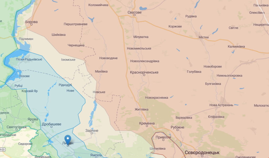 Українські військові звільнили Лиман та вивісили там український прапор