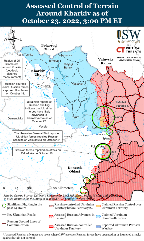 Карта бойових дій. Серйозні бої точаться біля Кремінної та Сватового