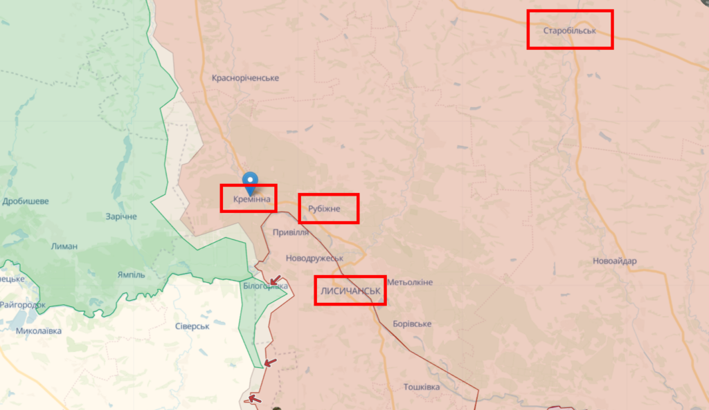 З Кремінної відкривається напрямок на Старобільск та Сєвєродонецьк. Гайдай пояснив важливість звільнення населеного пункту