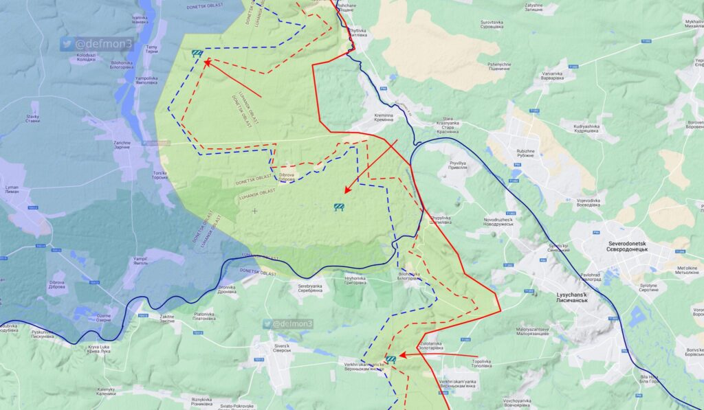 Російські сили намагаються відкинути ЗСУ від Кремінної. Бої ідуть в районі Тернів