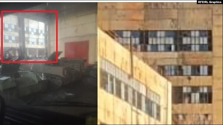 Окупант з Омська “спалив” розташування ремонтної бази росіян в селищі Ювілейному в Луганську