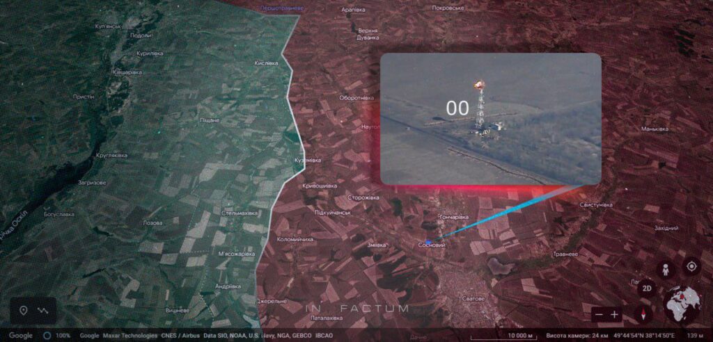 Військові показали, як знищили вежу РЕБ в Луганській області