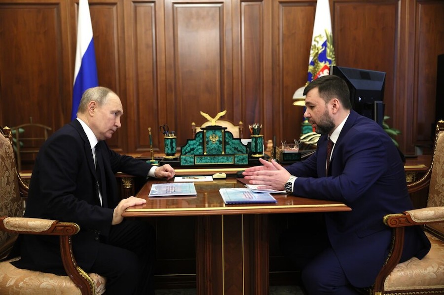 Пушилін зустрівся з Путіним. Про що ватажок “ДНР” говорив із російським диктатором