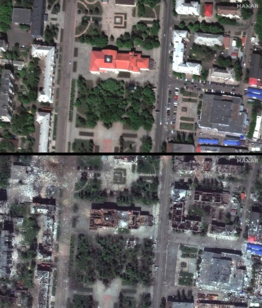 Показали нові супутникові знімки Бахмута. Місто зруйноване вщент