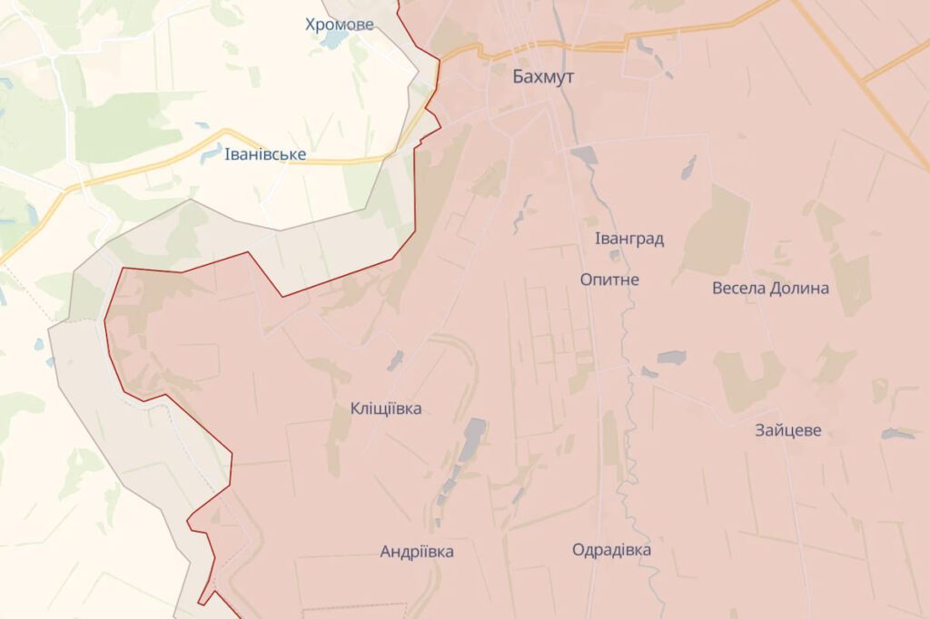 ЗСУ провели контрнаступ у районі Бахмута. Від окупантів звільнено 9 квадратних кілометрів української землі