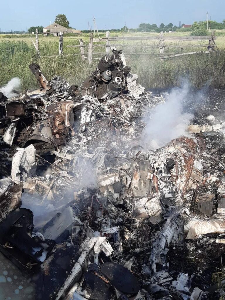 В Росії показали збитий російський вертоліт