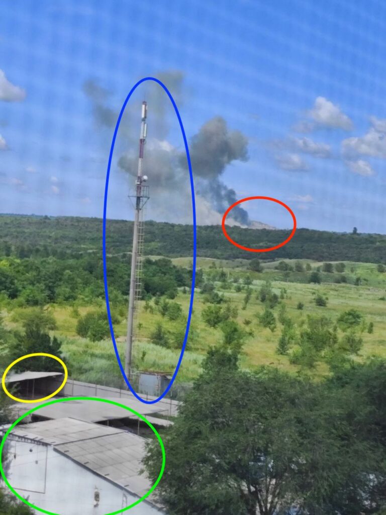Вибух у Луганську. Місцем прильоту стала територія шахти на південний захід від міста