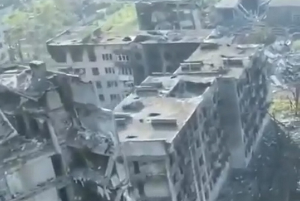 Опубліковане нове відео зі зруйнованого росіянами Бахмута