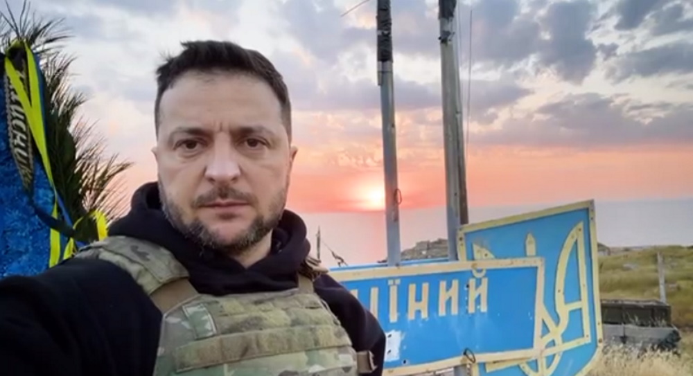 На 500 день повномасштабного вторгнення Зеленський та Буданов приїхав на Зміїний