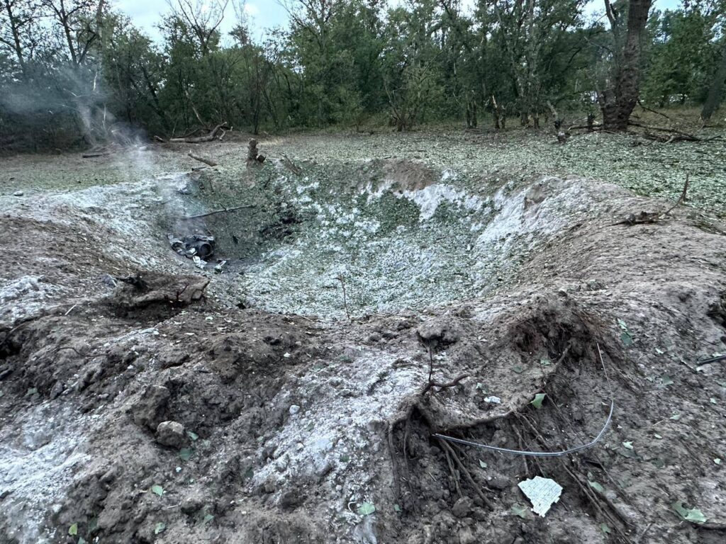 В Запоріжжі показали наслідки влучання російської ракети