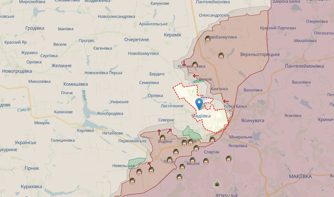 Бої навколо Авдіївки втратили інтенсивність, проте військові чекають нового загострення