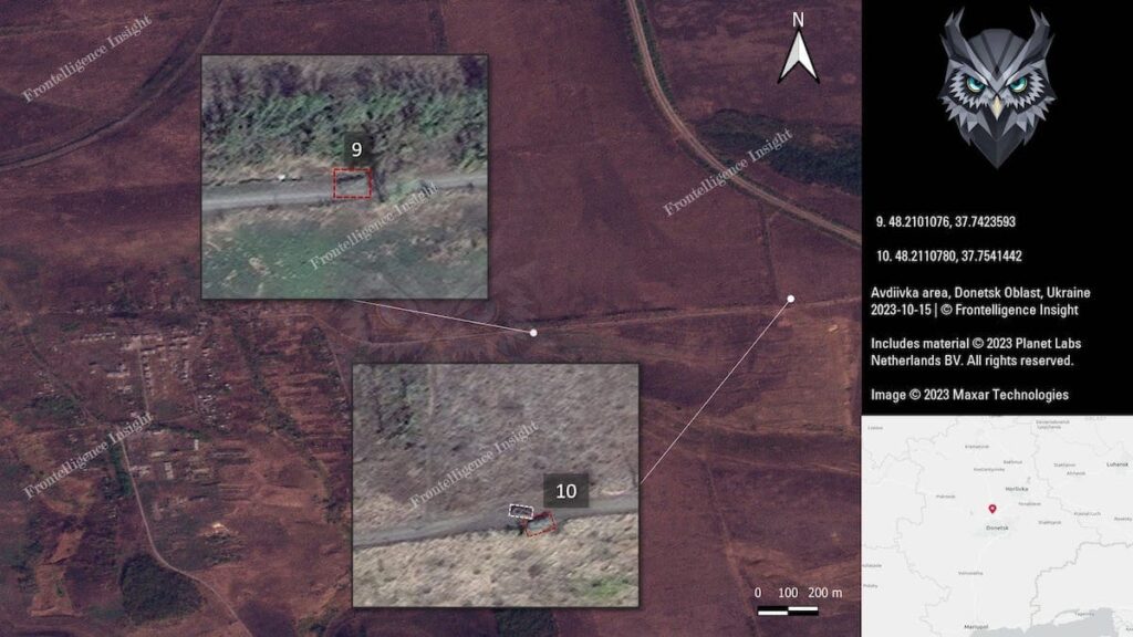 Армія РФ за 10 днів штурмів під Авдіївкою втратила 109 одиниць техніки. Опубліковано супутникові знімки