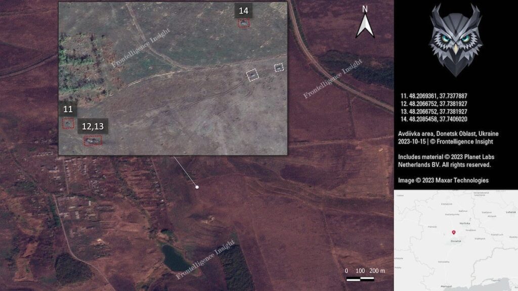 Армія РФ за 10 днів штурмів під Авдіївкою втратила 109 одиниць техніки. Опубліковано супутникові знімки