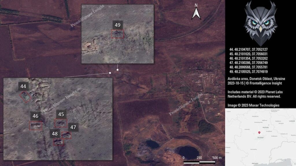 Армія РФ за 10 днів штурмів під Авдіївкою втратила 109 одиниць техніки. Опубліковано супутникові знімки