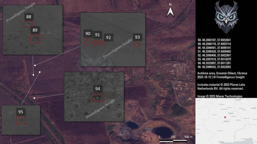 Армія РФ за 10 днів штурмів під Авдіївкою втратила 109 одиниць техніки. Опубліковано супутникові знімки