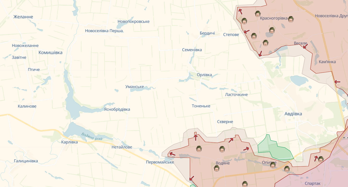 Російські окупанти зайшли на околиці Степового в районі Авдіївки, — ISW