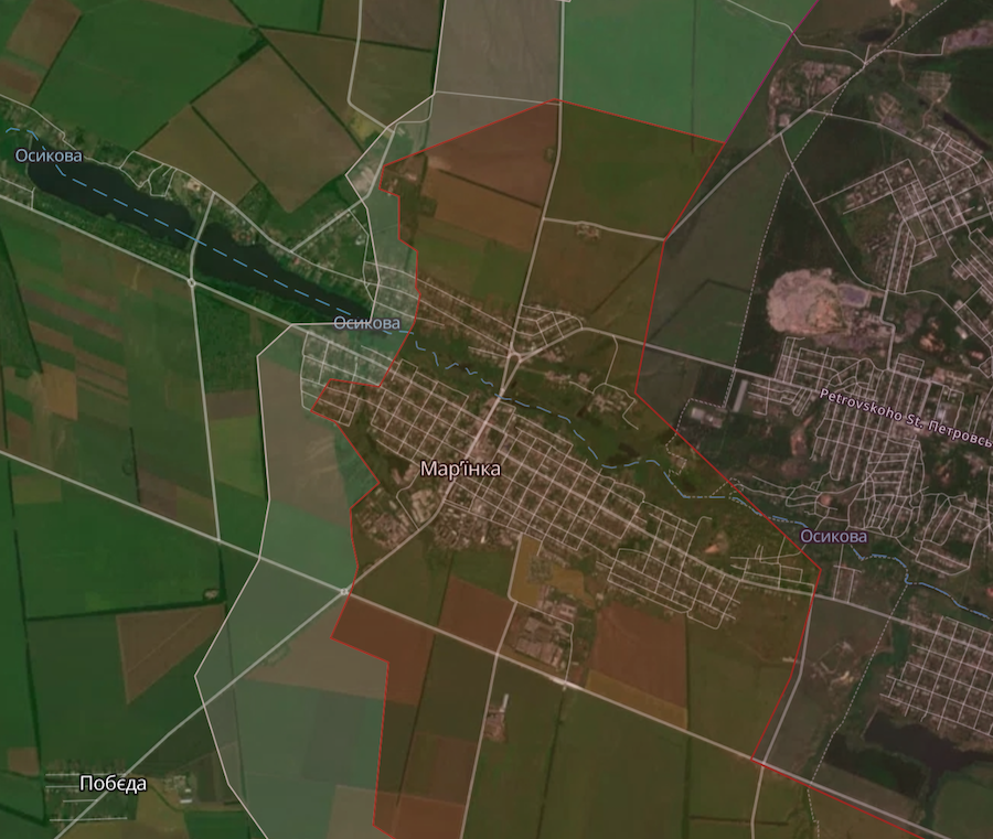 Більша частина Мар’їнки перебуває під контролем окупантів, ЗСУ утримують західні околиці, — британська розвідка