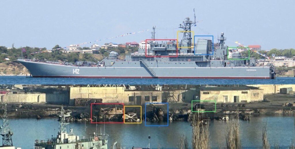Опубліковане фото, як зараз виглядає корабель “Новочеркаськ”
